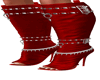 Lara Red Open Boots