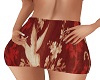 Red FloralMini skirt/Gee
