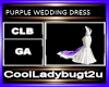 PURPLE WEDDING DRESS