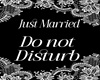 JustMarried DNDDoorSign