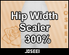 Hip Width Scaler 300%