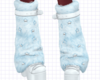blue fur boots e