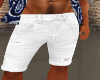 White Jean Shorts