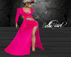 Hot Pink Wrapped Dress