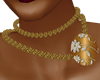 Gold N Wht/Gold Necklace