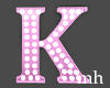 Pink Letter K