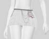 Fur Mini Skirt White