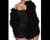 RLL Black Fur Dress