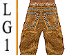 LG1 Brown Baggy Jeans