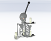 Skeleton Candle Holder W