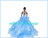 robe de princesse bleu