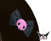 kuromi bow hair clip