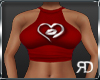 Melika Red Heart Top