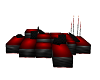 red/black blocks couch