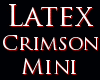 Latex Crimson Mini Dress