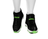 Blk n Lime Green 11s