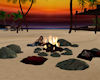 'Romantic Beach Bonfire