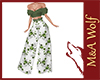 MW - Floral Olive Suit