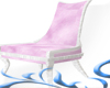 (AKI) pink fur chair