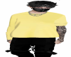 yellow pullover + tattoo