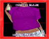 manga girl purple t-shir