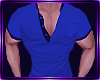 mens blue musccle top