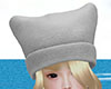 Girls White Beanie