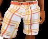 LG1 Orange Plaid Shorts