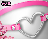 ダ. choker heart pink
