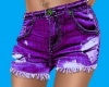 Ripped Shorts -Purple