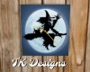 TK-Halloween Witch Clock