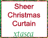 Sheer Christmas Curtain