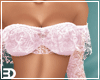 Pink Lace Crop Top