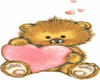 cute bear with heart