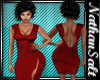 red shot sleeve dress