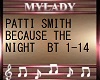 PATTI SMITH  BECAUSE