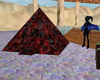 Ruby Crystal Pyramid