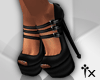 -tx- X43 Black Heels