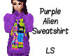 Purple Alien Sweatshirt