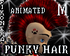 PUNKY RED ANIMATED HAIR
