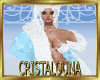Blue ice santa fur coat