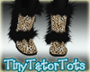 Leopard N Blk Fur Boots