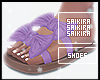 Bowtie Sandals Purple