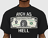 YB Rich Black Tee