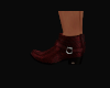 Garnet Snakeskin Boots