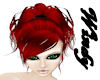 Ruby Red bride updo