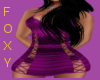 Purple Cutout Dress