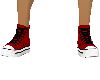 Red Converse Black Laces