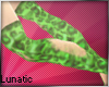 ~L* Green leopard socks