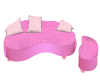 Pink hangover sofa